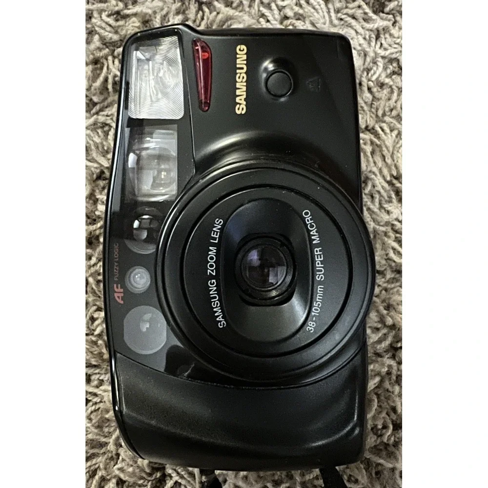 Samsung Maxima Zoom 105 AF 38-105mm Film Camera Point & Shoot & Case Tested Work